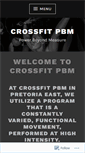 Mobile Screenshot of crossfitpbm.com